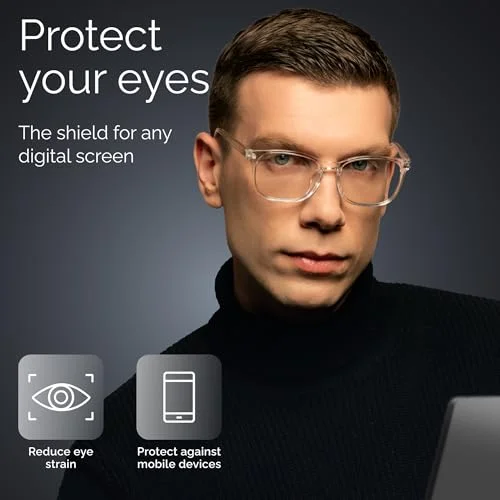 livho High Tech Blue Light Glasses - Advanced Blue Light Blocking Computer Glasses - Screen Fatigue & UV Protection 2