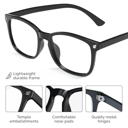 livho High Tech Blue Light Glasses - Advanced Blue Light Blocking Computer Glasses - Screen Fatigue & UV Protection 4