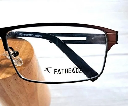 NEW Fatheadz Eyeglass Frame Big Tall Men Glasses, Brown Metal Oversize 62 16 150 2