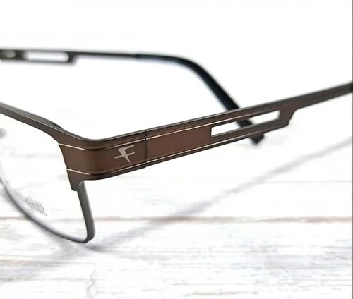 NEW Fatheadz Eyeglass Frame Big Tall Men Glasses, Brown Metal Oversize 62 16 150 3