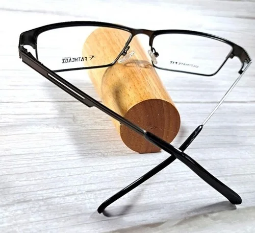 NEW Fatheadz Eyeglass Frame Big Tall Men Glasses, Brown Metal Oversize 62 16 150 4
