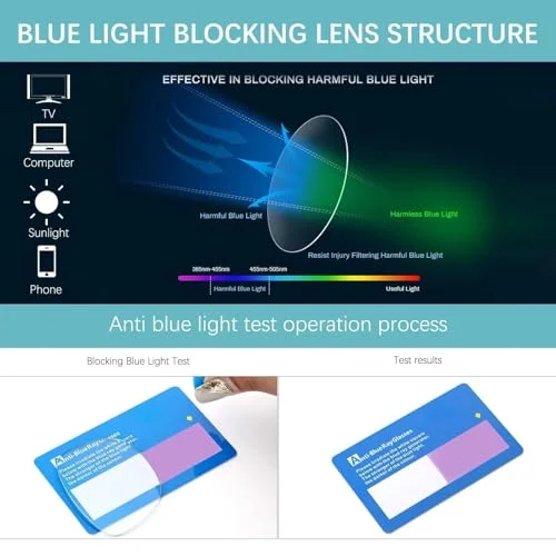 Oilway Blue-Light Blocking Glasses Computer Reading/Gaming/TV/Phones Glasses Fashion Anti Eyestrain Glasses for Women Men 4