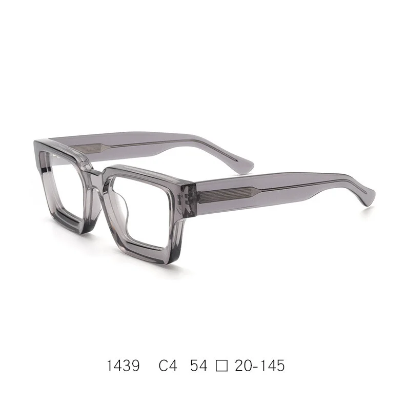 Oversize Thick Acetate Spectacles Frame Full Rim Square Eyeglasses Retro Glasses